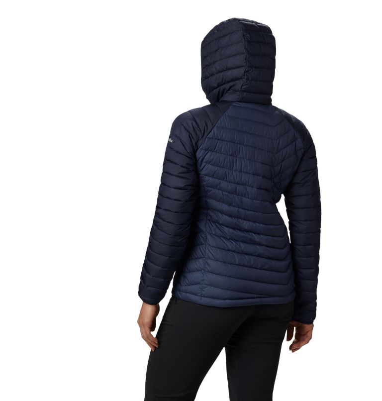 Thumbnail: Women’s Powder Lite Insulated Hooded Jacket, Color: Nocturnal, Dark Nocturnal, image 2