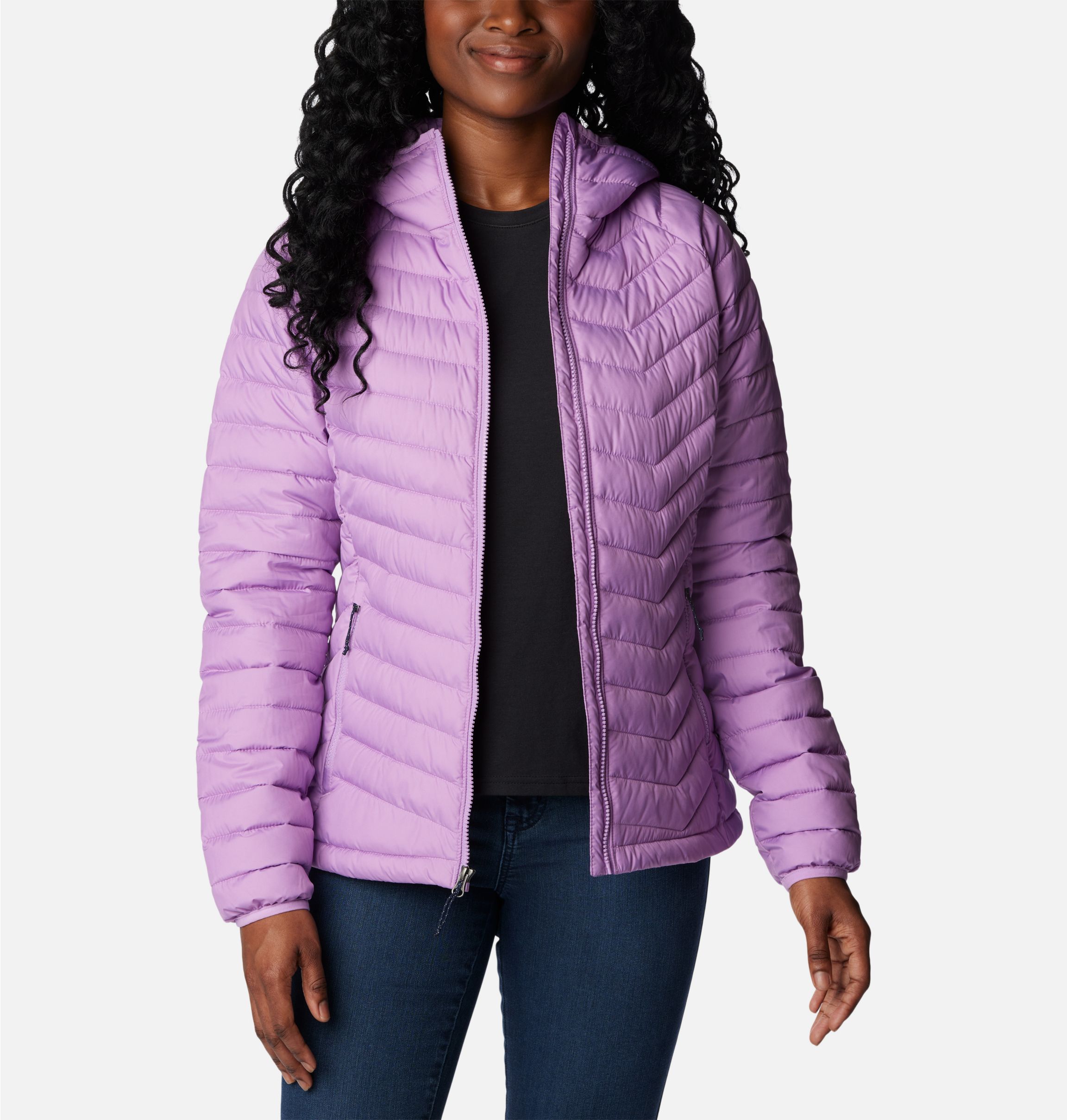 Columbia Mujer POWDER LITE LIGHT HOODED JACKET - Chaqueta Outdoor