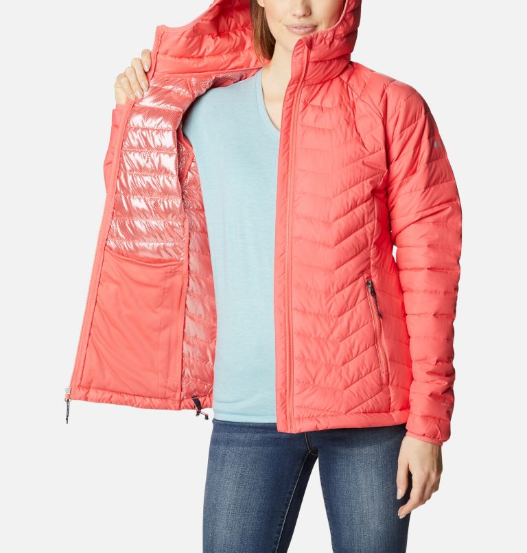 Thumbnail: Women’s Powder Lite Hooded Jacket, Color: Blush Pink, image 5