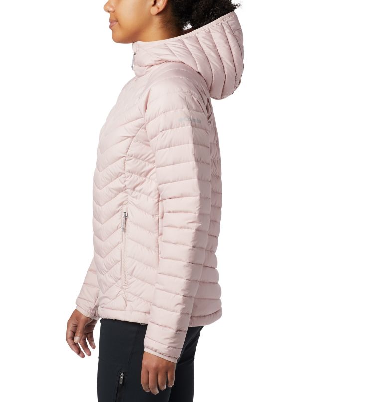 Thumbnail: Women's Powder Lite Hooded Jacket, Color: Dusty Pink, image 3