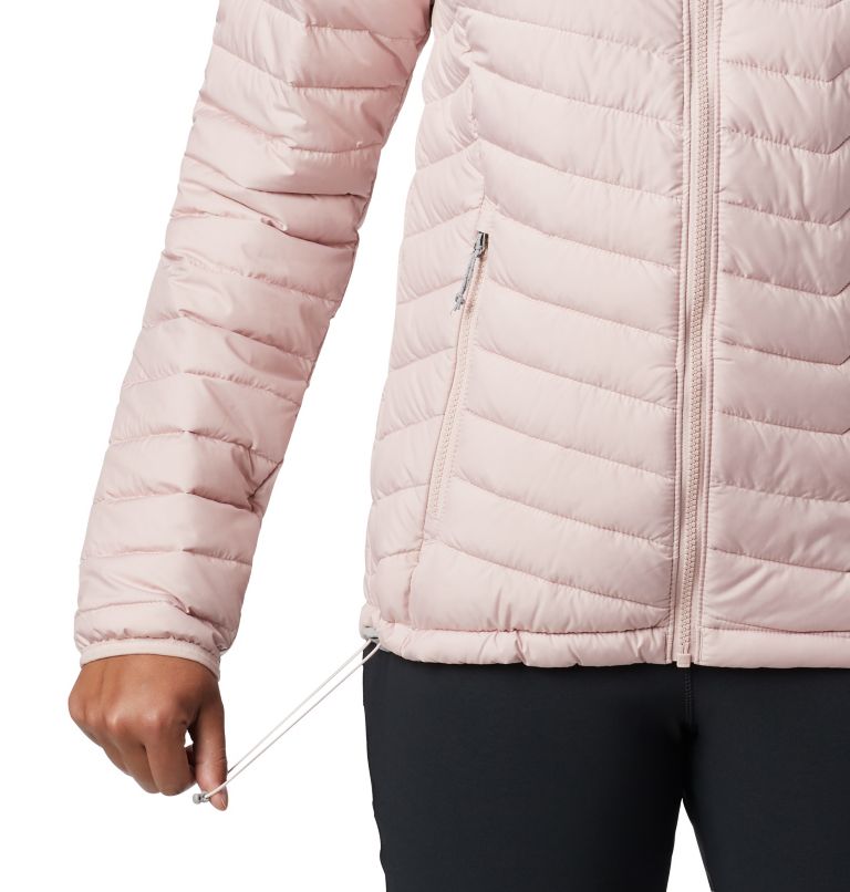 Thumbnail: Powder Lite Hooded Jacket | 626 | XS, Color: Dusty Pink, image 4