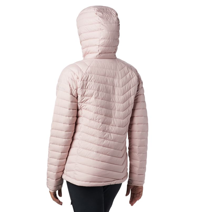 Women's Powder Lite Hooded Jacket, Color: Dusty Pink, image 2