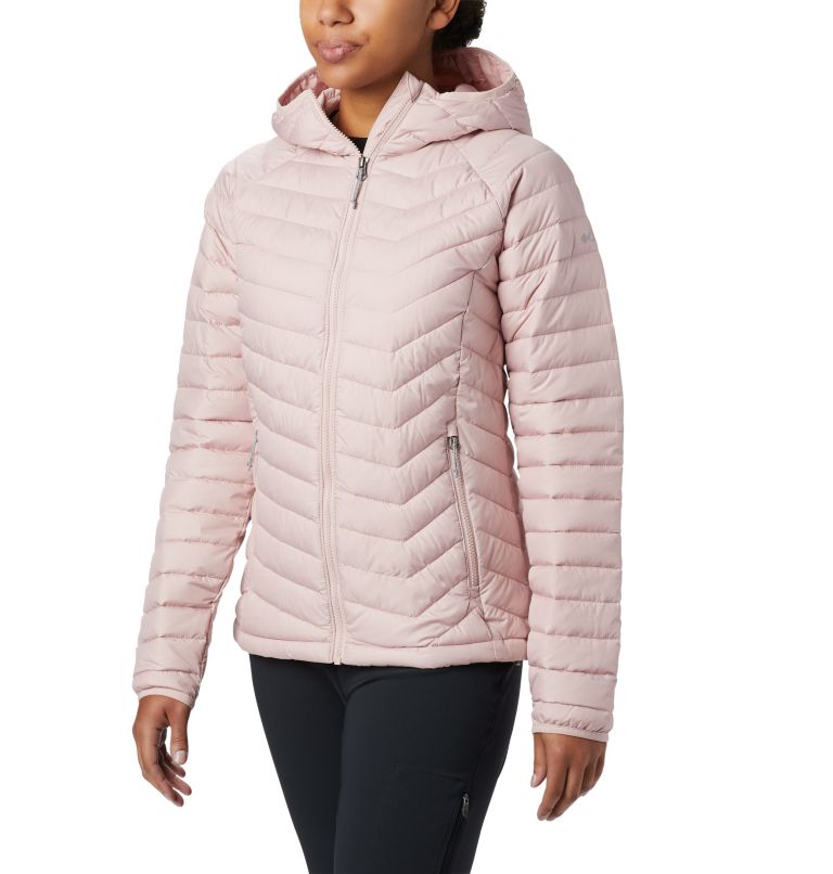 Thumbnail: Women's Powder Lite Hooded Jacket, Color: Dusty Pink, image 1
