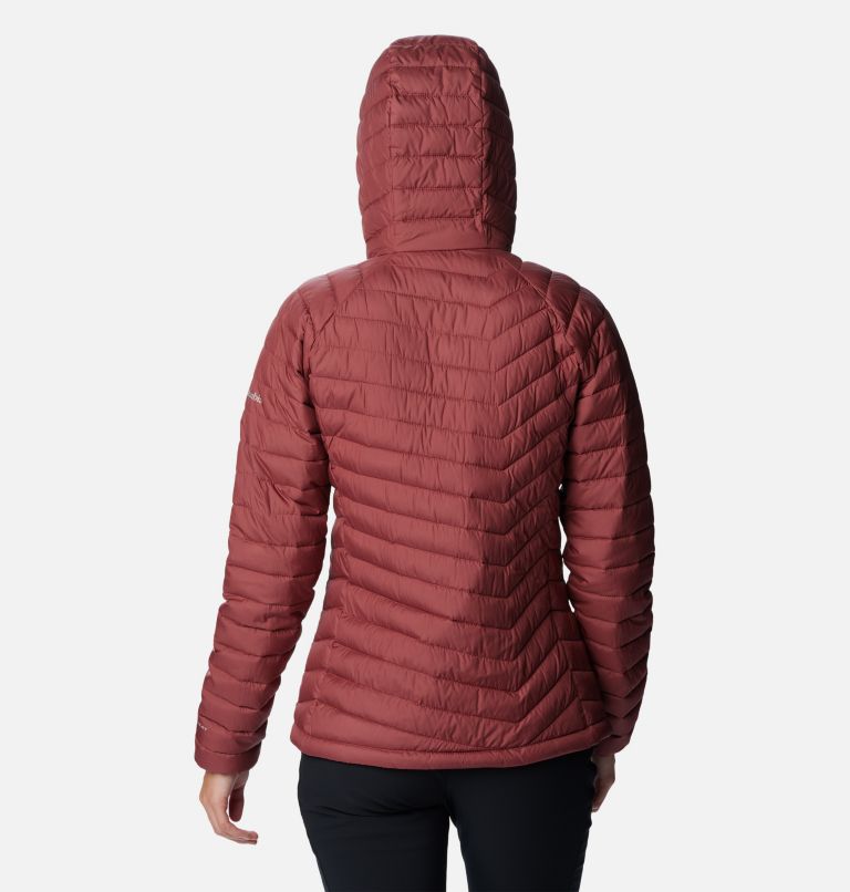 Columbia Women's Powder Lite Hooded Jacket, Beetroot, X-Small at