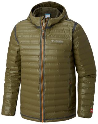 columbia men's titanium outdry down hooded puffer jacket