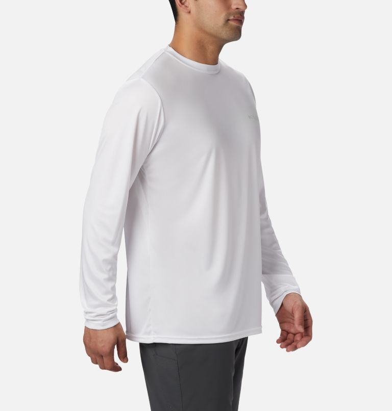 Men's Terminal Tackle PFG Logo Print Long Sleeve Shirt, Color: White, Stars and Stripes, image 5