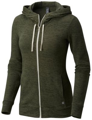 green zip hoodie women's