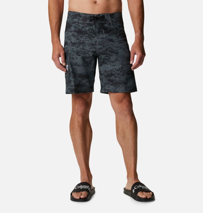 Men's PFG Offshore II Board Shorts, Color: Black PFG Camo