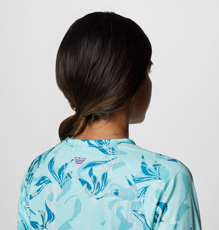 Women's PFG Super Tidal Tee Long Sleeve Shirt, Color: Spray Undertow, image 5