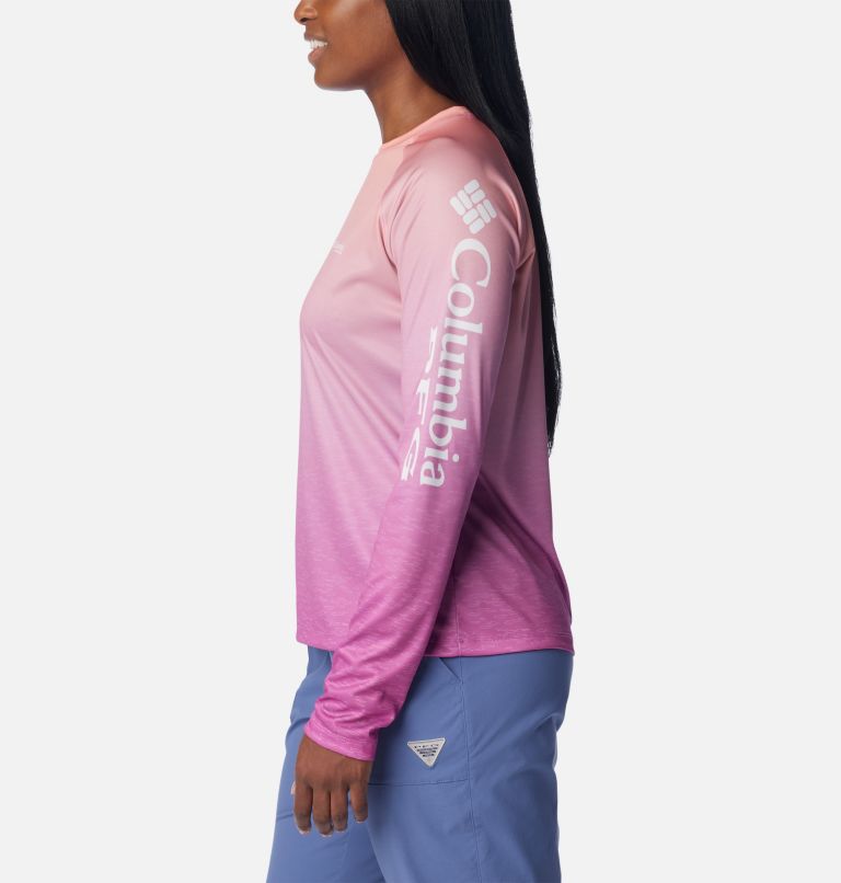 Columbia Girls' PFG Super Tidal Long Sleeve Shirt - XL - PinkPrints