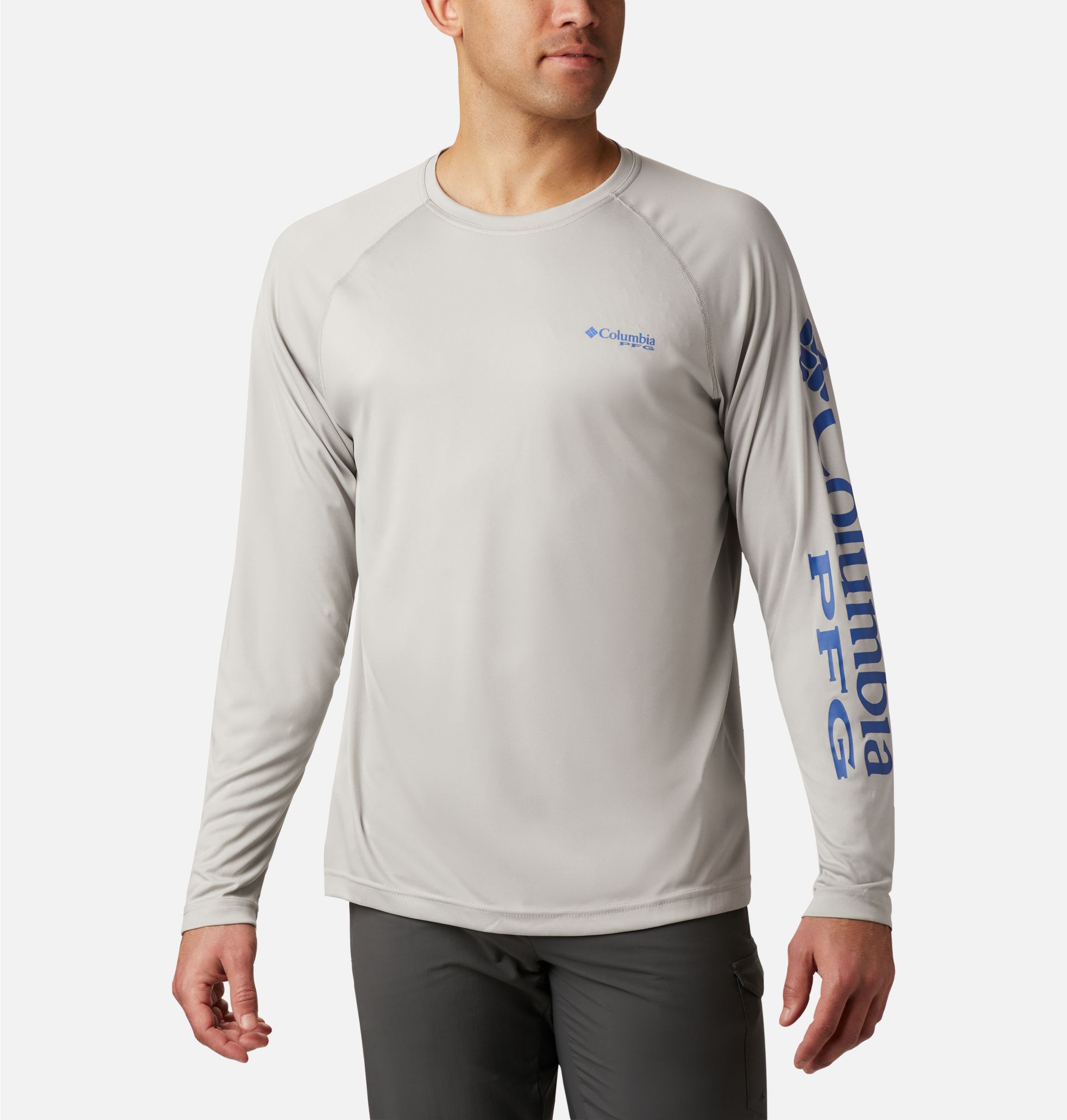 Hook & Tackle Men's Seamount Long Sleeve Tech T Charcoal Heather