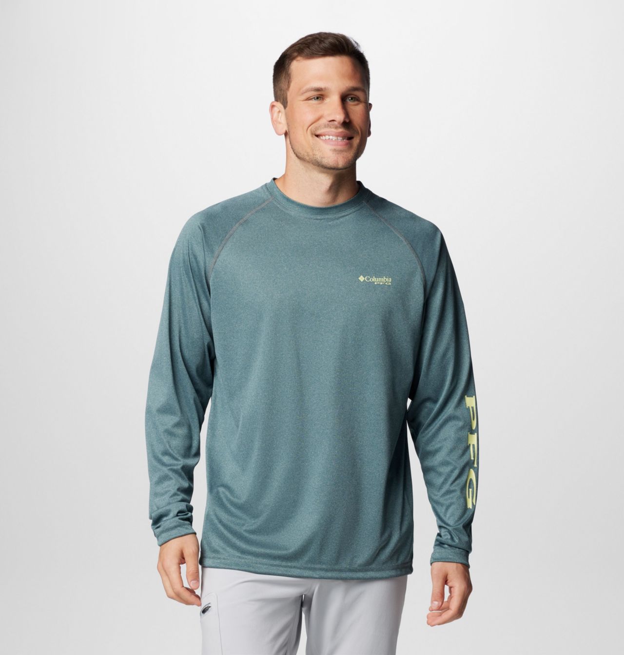 Men's PFG Terminal Tackle™ Heather Long Sleeve Shirt 1