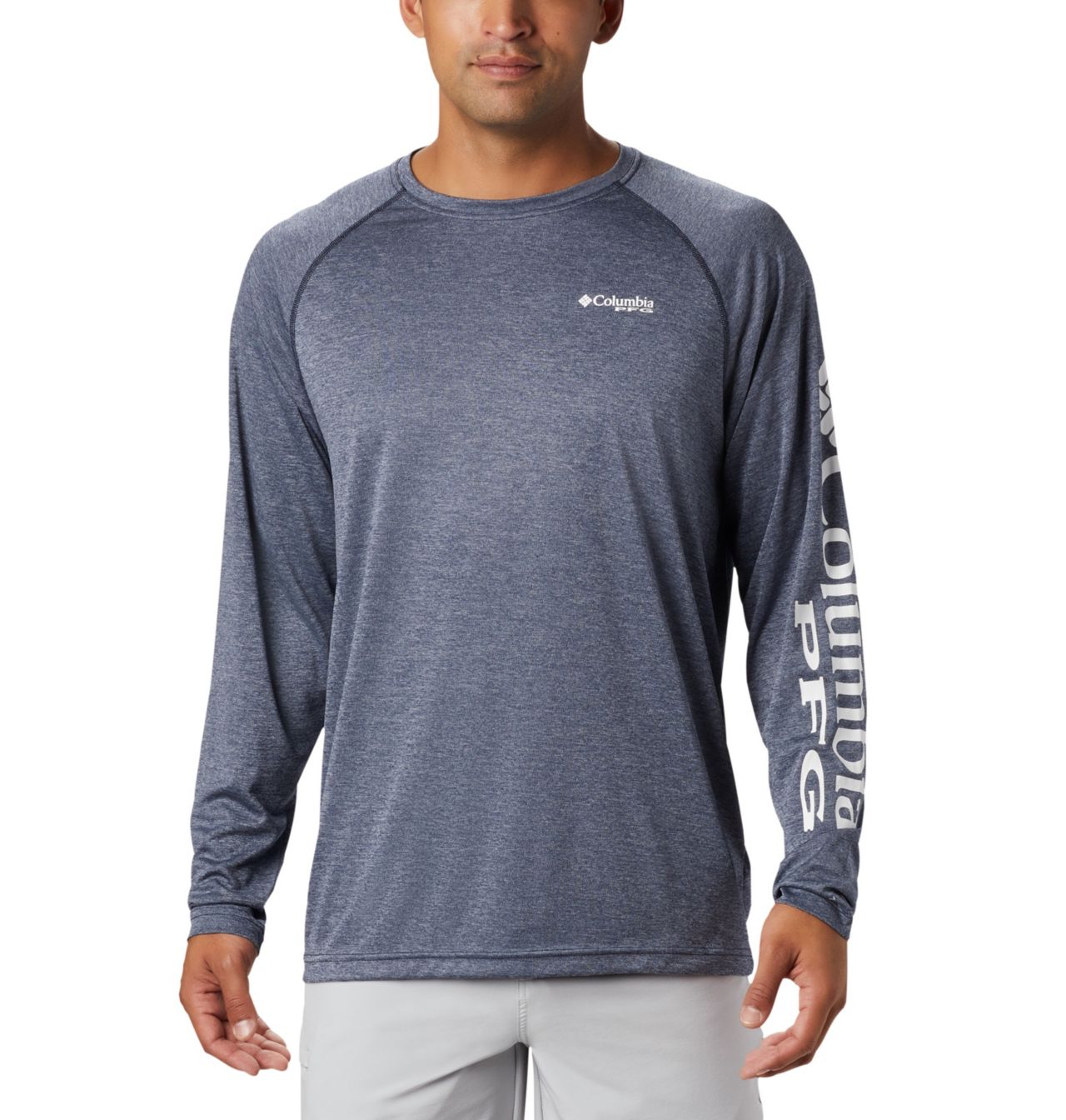 Men's PFG Terminal Tackle™ Heather Long Sleeve Shirt 1