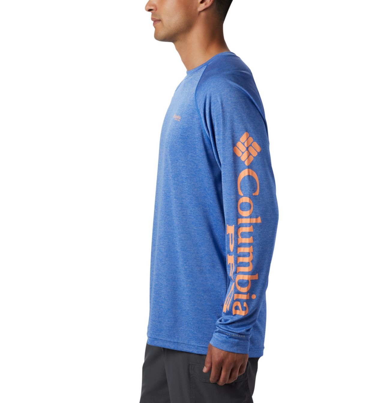Men's PFG Terminal Tackle™ Heather Long Sleeve Shirt 4