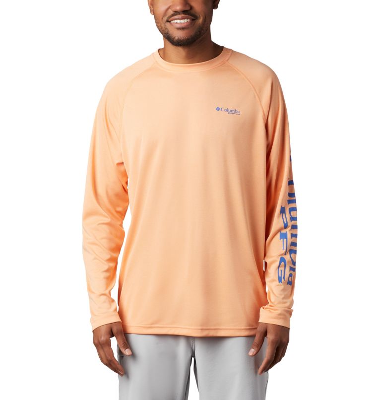 Orange columbia 2024 fishing shirt