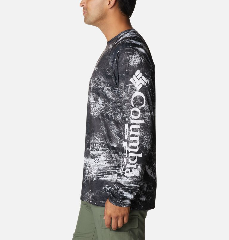 Men's PFG Super Terminal Tackle Long Sleeve Shirt, Color: Black Realtree Horizon, image 3