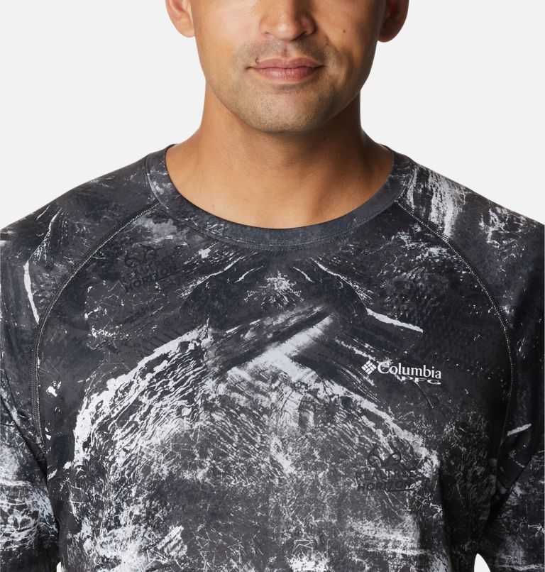 Men's PFG Super Terminal Tackle Long Sleeve Shirt, Color: Black Realtree Horizon
