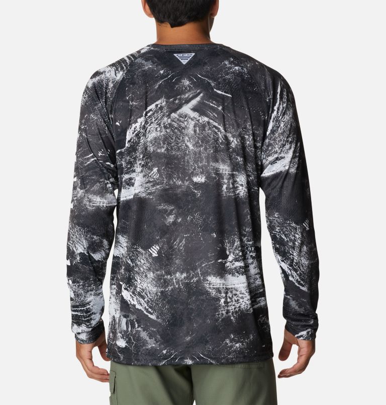 Men's PFG Super Terminal Tackle Long Sleeve Shirt, Color: Black Realtree Horizon, image 2