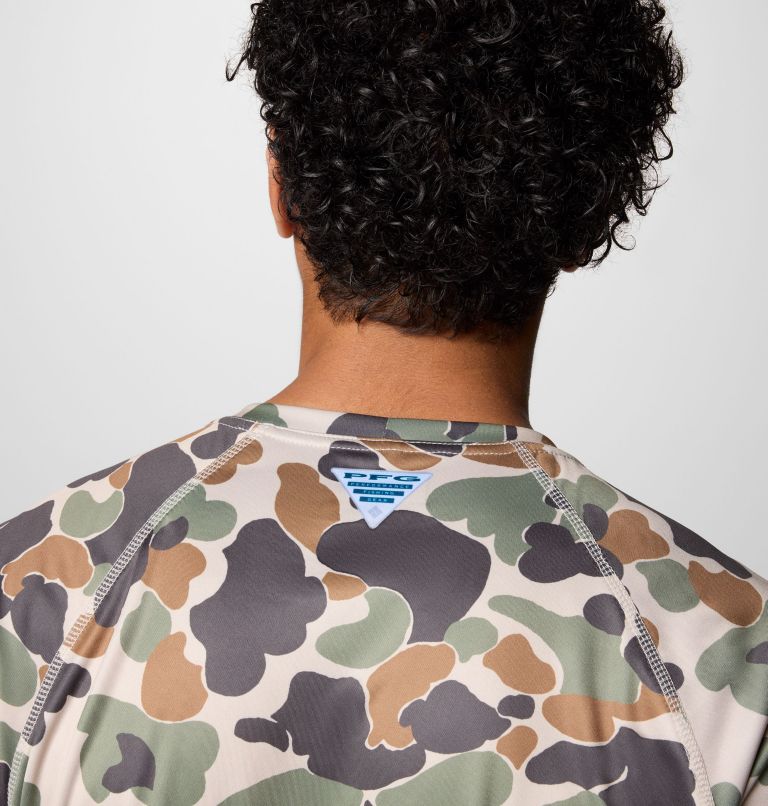 Men's PFG Super Terminal Tackle Long Sleeve Shirt, Color: Fossil Deltahunter Camo, image 6