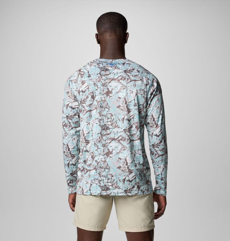 Men's PFG Super Terminal Tackle Long Sleeve Shirt, Color: Spray Wild Caught, image 3