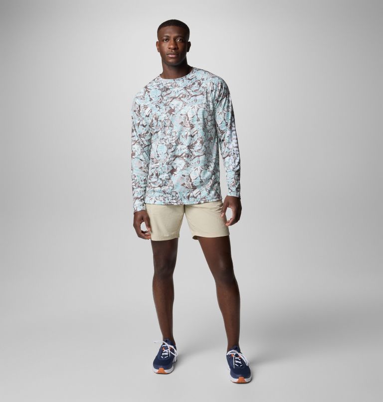 Men's PFG Super Terminal Tackle Long Sleeve Shirt, Color: Spray Wild Caught, image 2