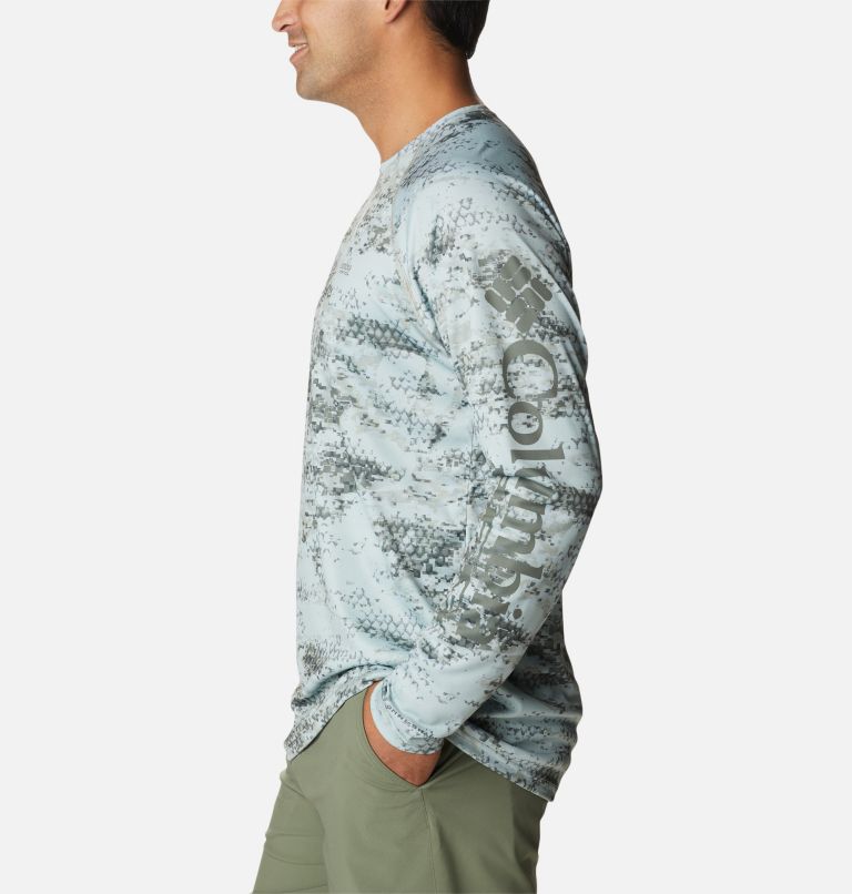 Men's PFG Super Terminal Tackle Long Sleeve Shirt, Color: Safari PFG Camo, image 3