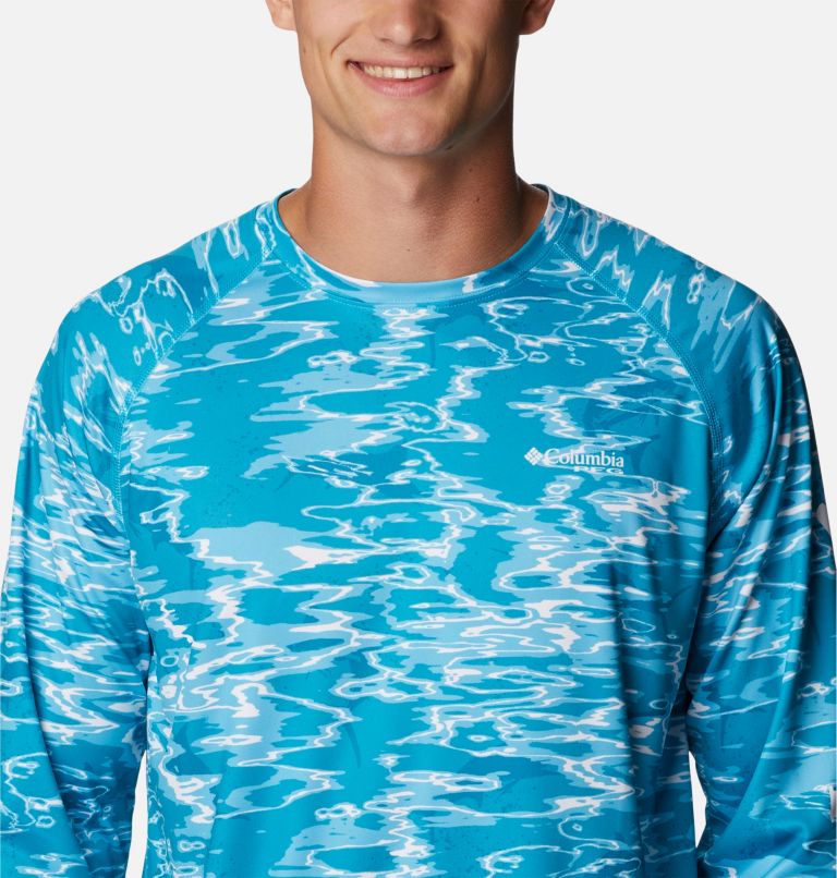 Haut à manches longues PFG Super Terminal Tackle Homme, Color: Ocean Teal Ripples, image 4