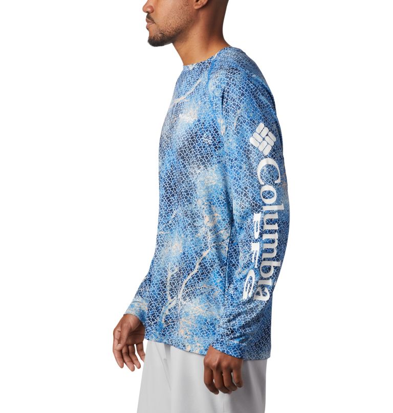 Super Terminal Tackle Long Sleeve Shirt | 911 | S, Color: Vivid Blue Realtree MAKO, image 3
