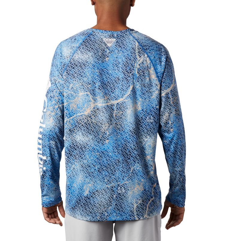 Super Terminal Tackle Long Sleeve Shirt | 911 | S, Color: Vivid Blue Realtree MAKO, image 2