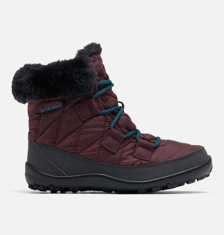Thumbnail: Youth Minx Shorty Omni-Heat Waterproof Boot, Color: Epic Plum, River Blue, image 1