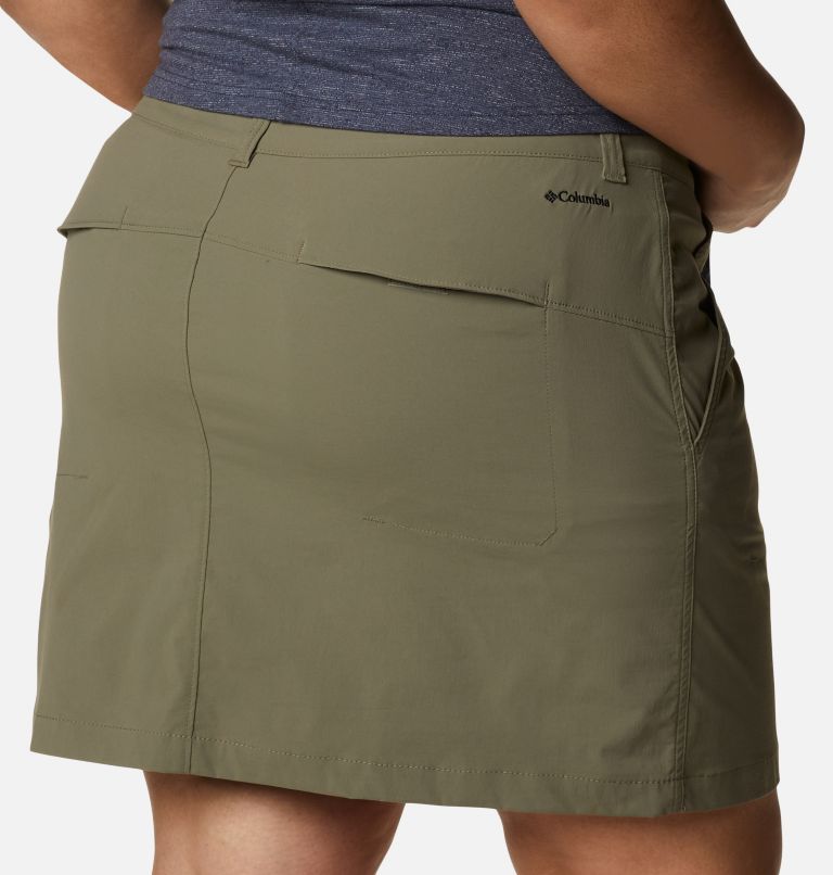 Women's Saturday Trail Skort – Plus Size, Color: Stone Green, image 5