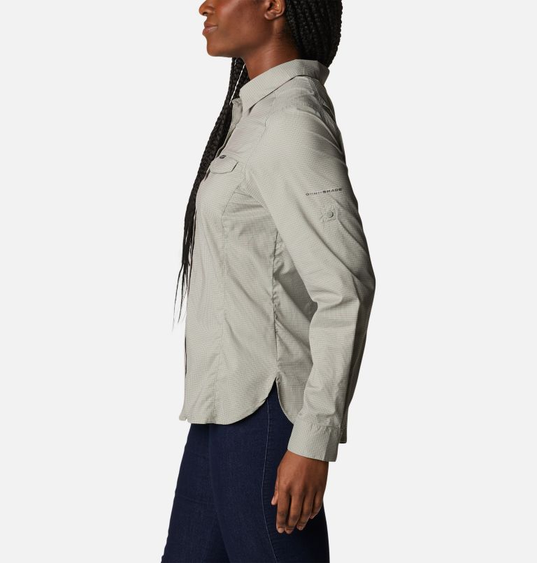 Chemise manches longues à carreaux Silver Ridge Lite pour femme, Color: Safari Quiet Grid, image 3