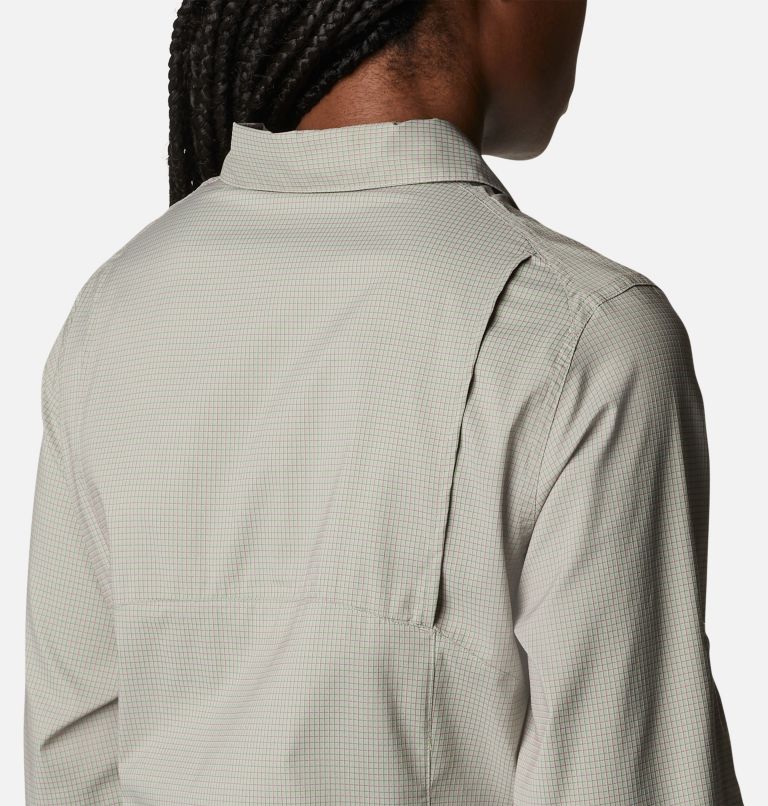 Chemise manches longues à carreaux Silver Ridge Lite pour femme, Color: Safari Quiet Grid, image 5