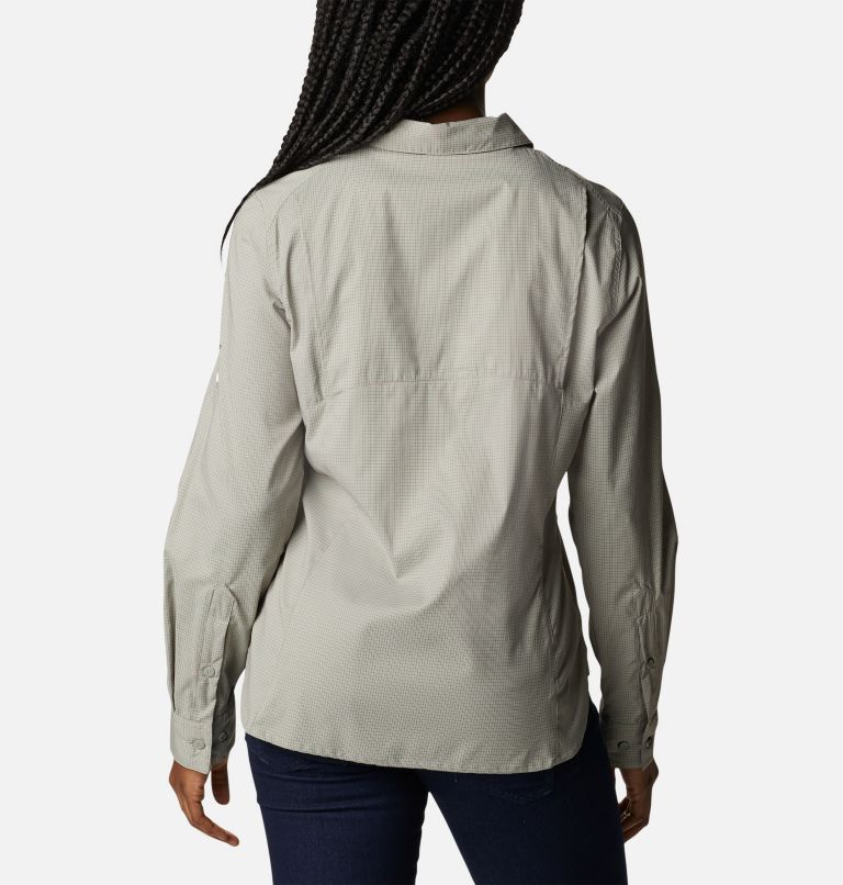 Chemise manches longues à carreaux Silver Ridge Lite pour femme, Color: Safari Quiet Grid, image 2