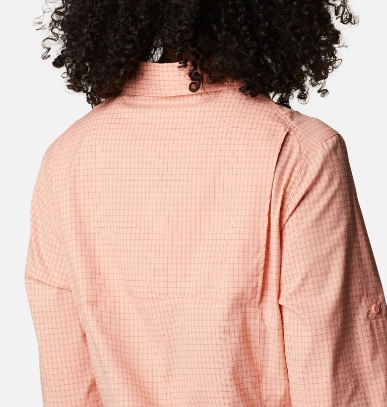 Chemise manches longues à carreaux Silver Ridge Lite pour femme, Color: Coral Reef Quiet Grid, image 5