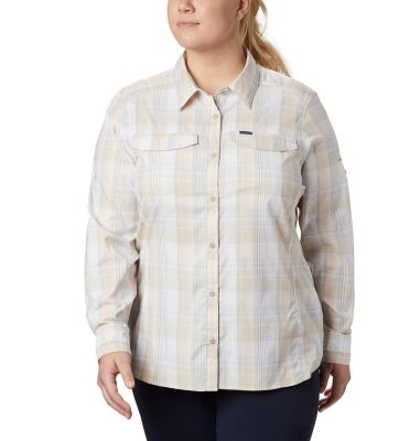 columbia silver ridge lite plaid long sleeve