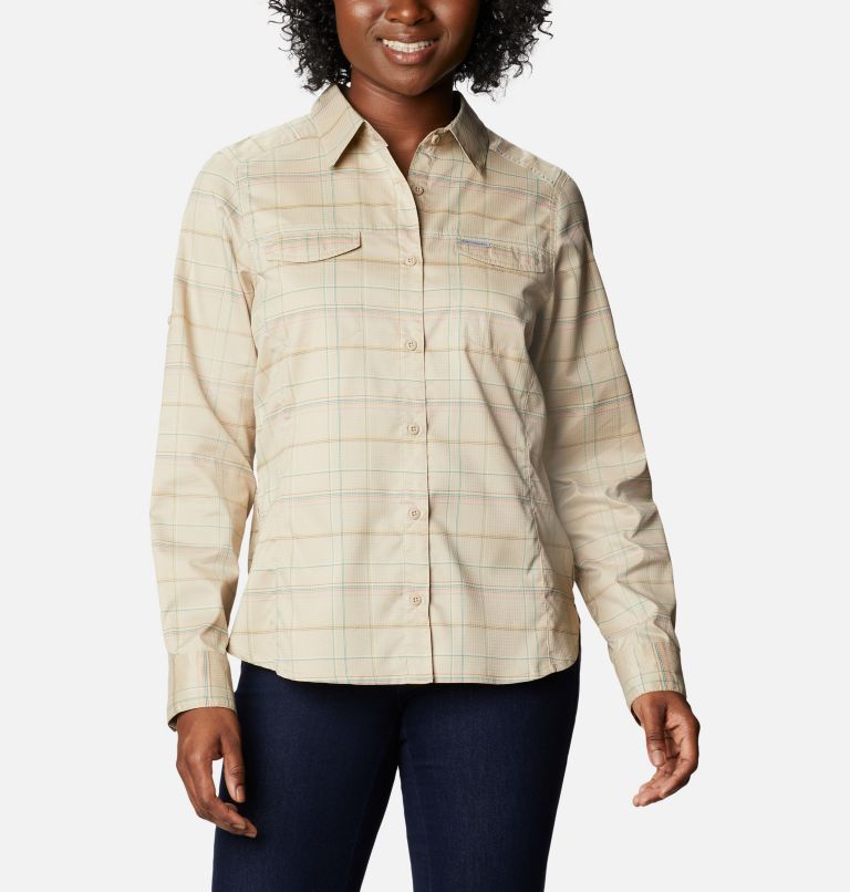 Columbia women's silver ridge lite plaid store long sleeve shirt