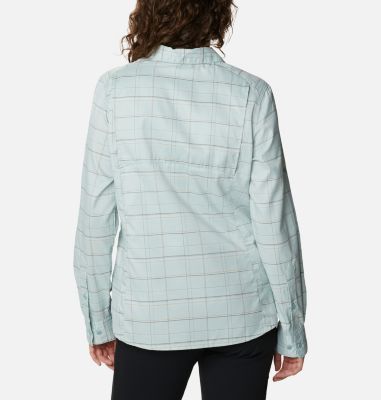 Chemise Silver Ridge&trade; Lite Plaid Femme Silver Ridge&trade; Lite Plaid LS Shirt | 103 | S, Aqua Tone Grid Lines, back