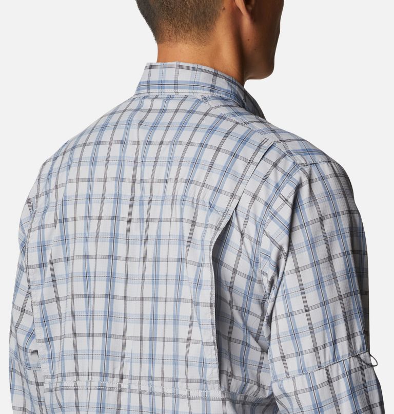 Thumbnail: Men's Silver Ridge Lite Plaid Long Sleeve Shirt, Color: Columbia Grey Switchback Madras, image 5