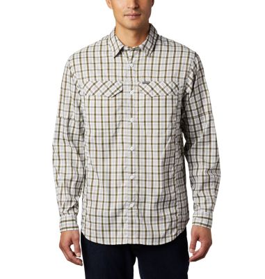 columbia silver ridge plaid long sleeve shirt