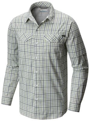 columbia silver ridge lite plaid long sleeve