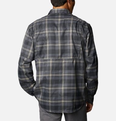 Men's Silver Ridge Lite Plaid&trade; Shirt Silver Ridge Lite Plaid&trade; Long Sleeve | 350 | XL, Shark Large Plaid, back