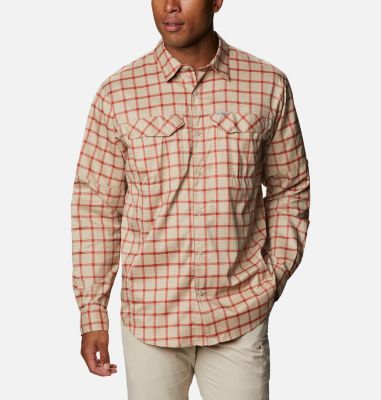 Men's Silver Ridge Lite Plaid&trade; Shirt Silver Ridge Lite Plaid&trade; Long Sleeve | 350 | XL, Ancient Fossil Small Grid, front