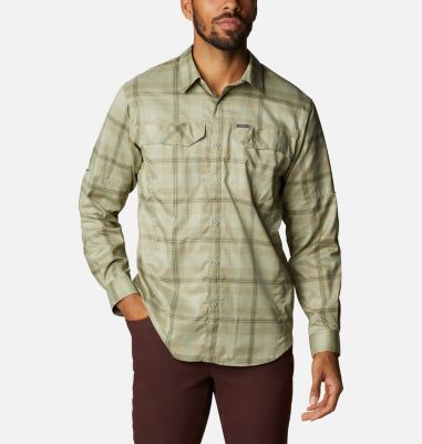 Men's Silver Ridge Lite Plaid&trade; Shirt Silver Ridge Lite Plaid&trade; Long Sleeve | 350 | XL, Safari Large Plaid, front
