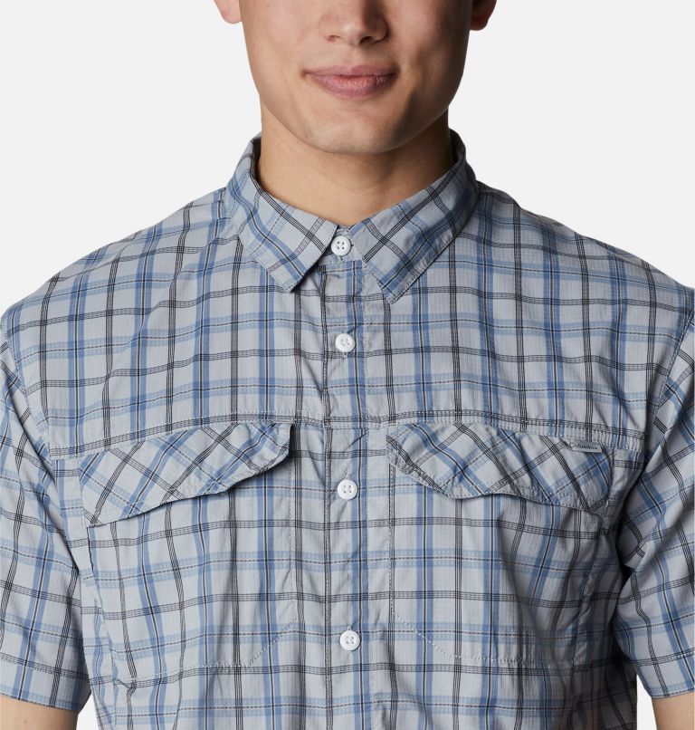Chemise à manches courtes Silver Ridge Lite Plaid pour homme, Color: Columbia Grey Switchback Madras, image 4