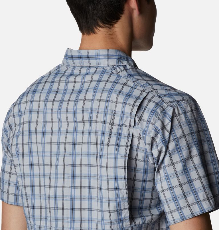 Men's Silver Ridge Lite Plaid Short Sleeve Shirt, Color: Columbia Grey Switchback Madras