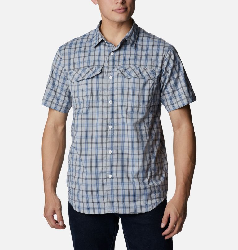 Chemise à manches courtes Silver Ridge Lite Plaid pour homme, Color: Columbia Grey Switchback Madras, image 1