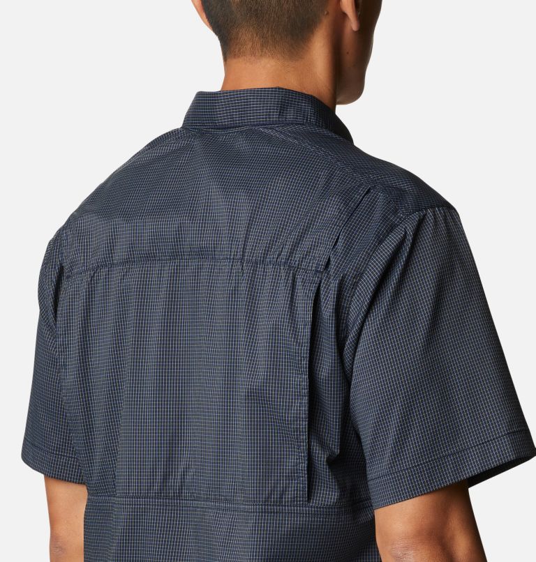 Chemise à manches courtes Silver Ridge Lite Plaid pour homme, Color: Collegiate Navy, Quiet Grid, image 5