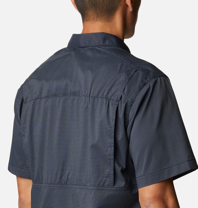 Thumbnail: Chemise à manches courtes Silver Ridge Lite Plaid pour homme, Color: Collegiate Navy, Quiet Grid, image 5
