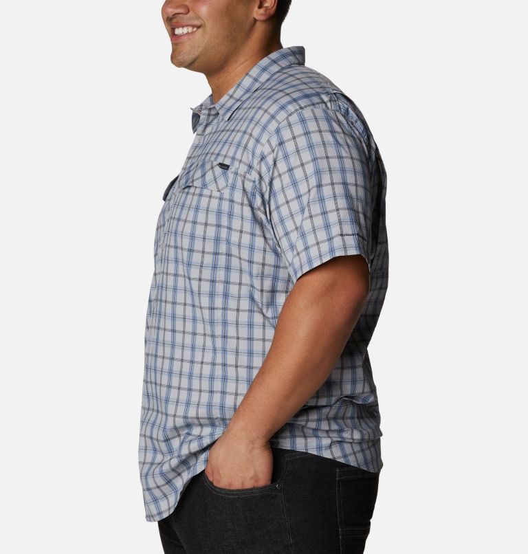 Chemise à manches courtes Silver Ridge Lite Plaid pour homme - Tailles fortes, Color: Columbia Grey Switchback Madras, image 3